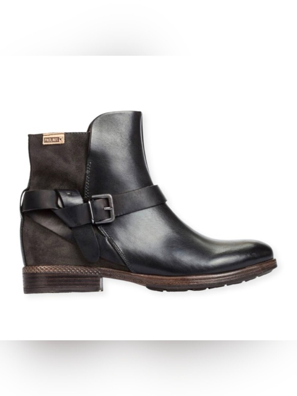Pikolinos Ordino Black leather ankle booties size 41 (US size 10/10.5) Excellent